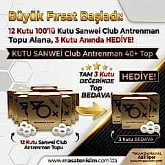 Sanwei ABS Club 40+ Antrenman Topu 100’lü 12 Al 3 Hediye